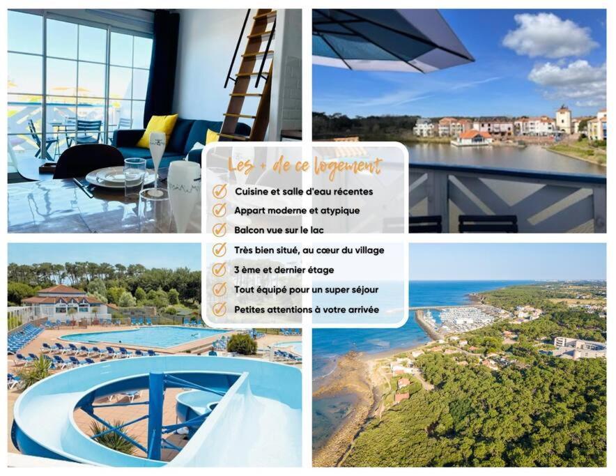 "Le Filet Du Lac" Appartement Atypique, 5 Personnes, Duplex, Vue Lac, Acces Parc Aquatique Gratuit Talmont-Saint-Hilaire Экстерьер фото